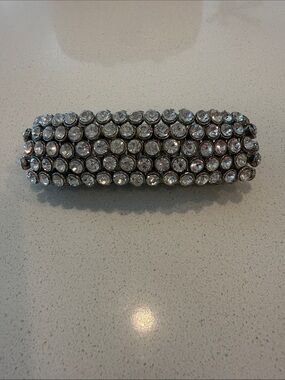 Amazon Crystal Multi-Row Silver Stretch Bracelet